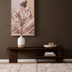 Liora Tv meubel bruin Mangohout 160 cm