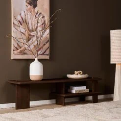 Liora Tv meubel bruin Mangohout 160 cm