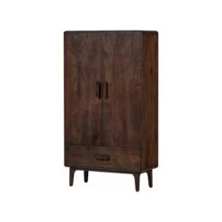 Liya Kledingkast 2-deurs Mangohout Donkerbruin 85cm