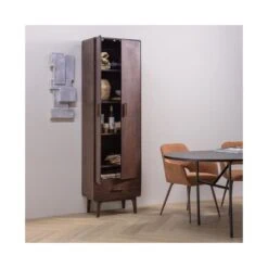 Liya Wandkast Mangohout Donkerbruin 60cm