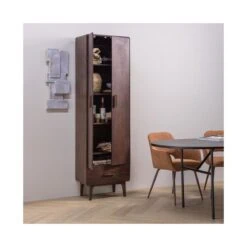 Liya Wandkast Mangohout Donkerbruin 60cm