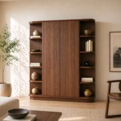 Luca Boekenkast walnoot 160cm