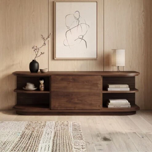 Luca Dressoir walnoot 165cm