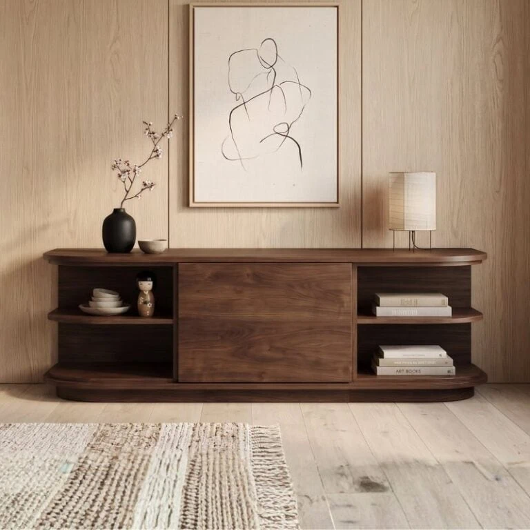 Luca Dressoir walnoot 165cm