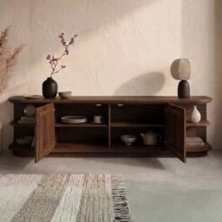 Luca Dressoir walnoot 205cm