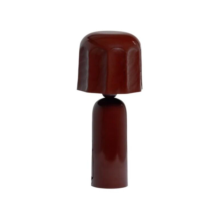 Lumira 1-lichts Tafellamp Bruinrood