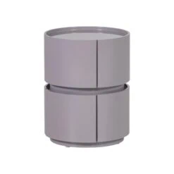 Lunex Nachtkastje rond Lichtgrijs 40cm