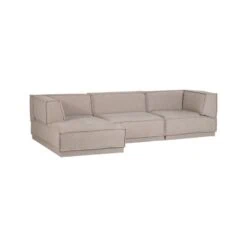 Manu Bank Chaise longue Links Grove chenille Naturel