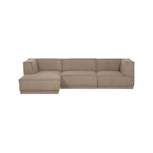 Manu Bank Chaise longue Links Teddy Taupe