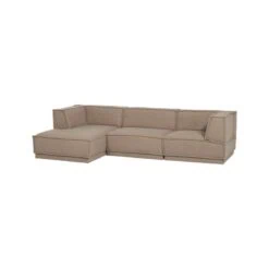 Manu Bank Chaise longue Links Teddy Taupe