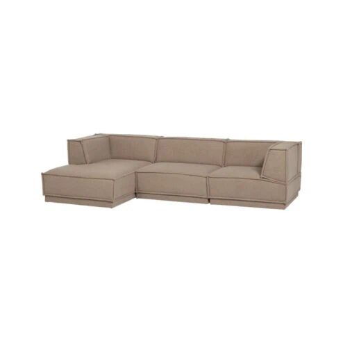 Manu Bank Chaise longue Links Teddy Taupe