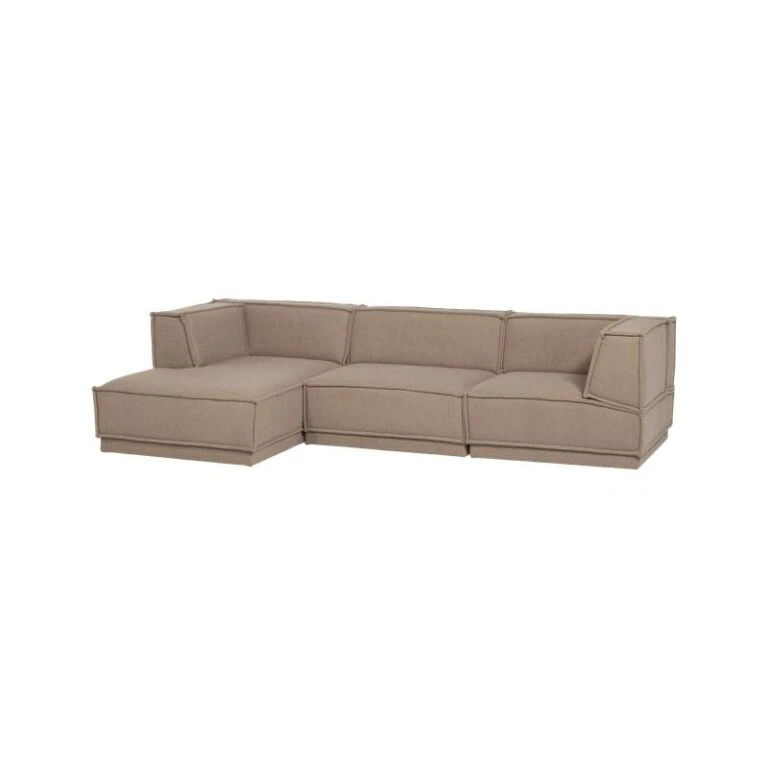 Manu Bank Chaise longue Links Teddy Taupe