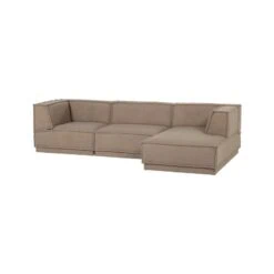 Manu Bank Chaise longue Rechts Teddy Taupe