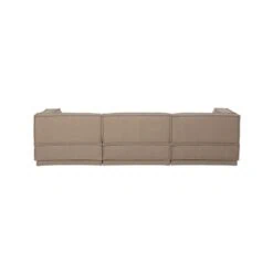 Manu Bank Chaise longue Rechts Teddy Taupe