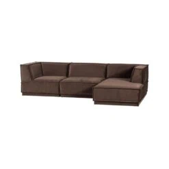 Manu Bank Chaise longue Rechts Velvet Bruin
