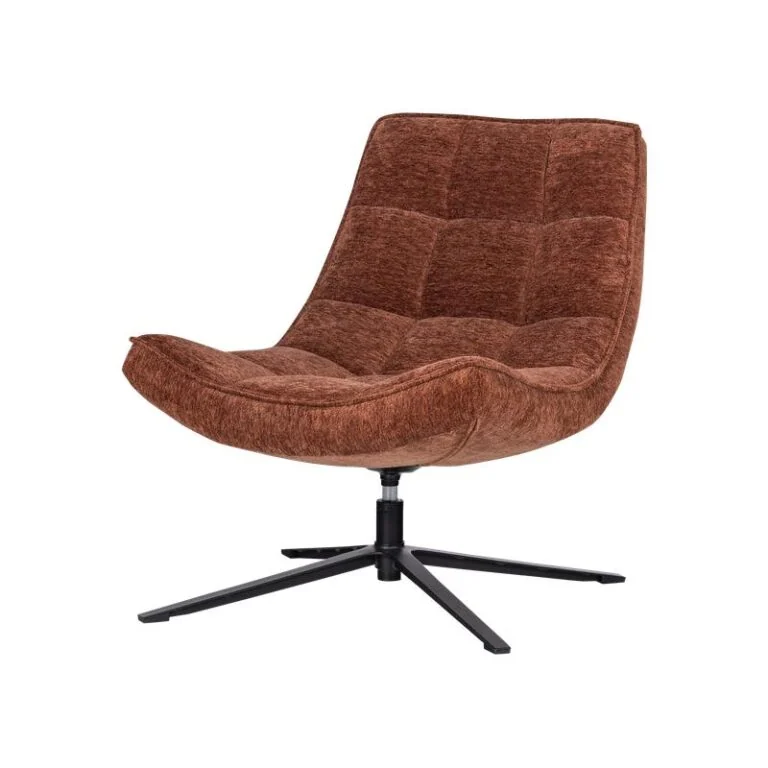 Maudi Draaifauteuil Chenille Bruin