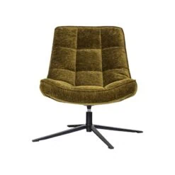Maudi Draaifauteuil Chenille Groen