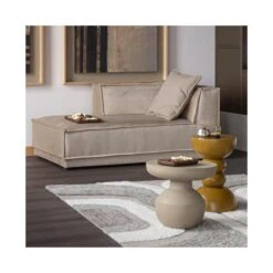 Miel Bijzettafel rond Honinggeel 35cm