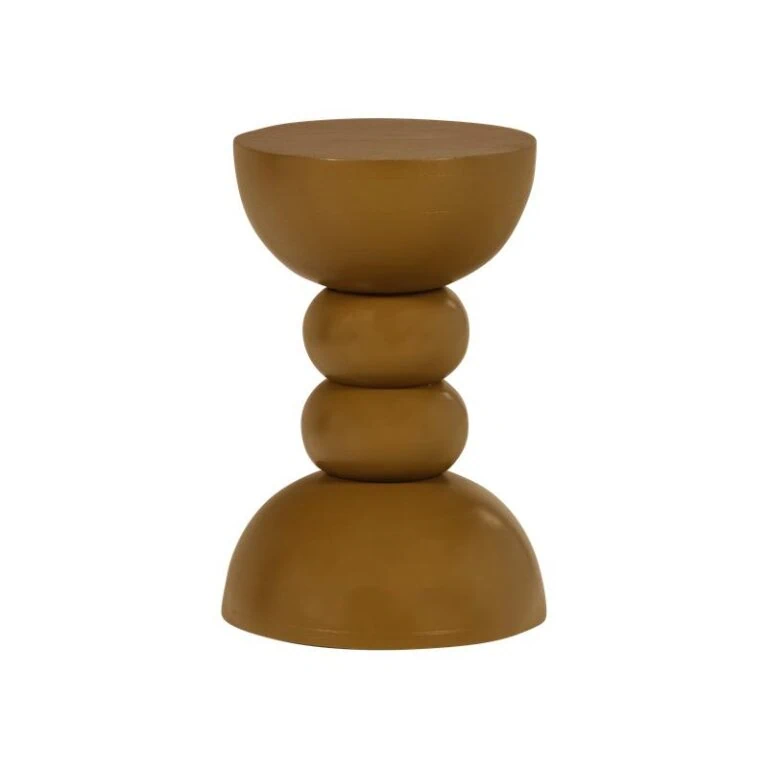 Miel Bijzettafel rond Honinggeel 35cm