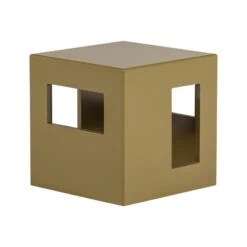 Modern Bijzettafel Honinggeel 40cm