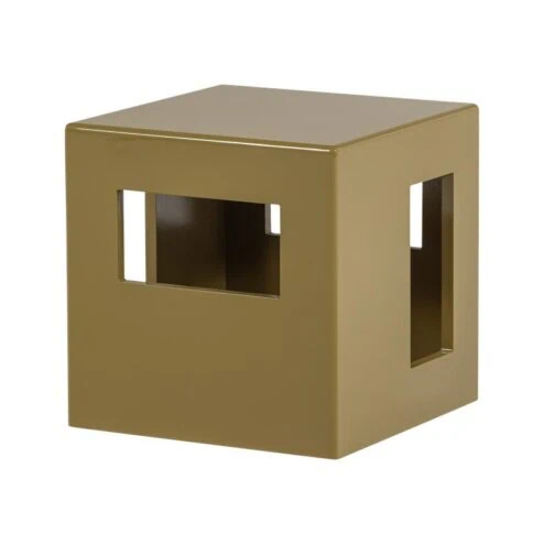Modern Bijzettafel Honinggeel 40cm