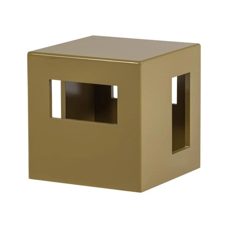 Modern Bijzettafel Honinggeel 40cm