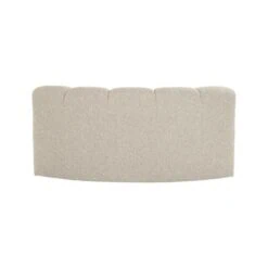 Mojo Eetkamerbank Halfronde hoek Rugleuning Bouclé Beige
