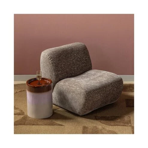 Nomu Fauteuil velvet Lichtbruin
