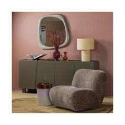 Nomu Fauteuil velvet Lichtbruin
