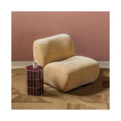 Nomu Fauteuil velvet Lichtgeel