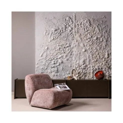 Nomu Fauteuil velvet Lichtroze