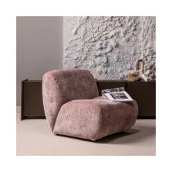 Nomu Fauteuil velvet Lichtroze