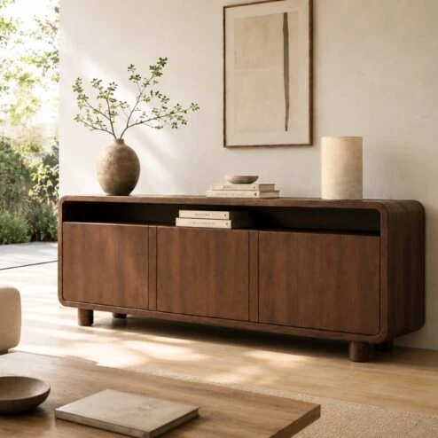 Nox dressoir 180 cm walnoot