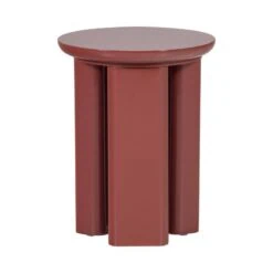 Orivo Bijzettafel rond Roodroze 40cm