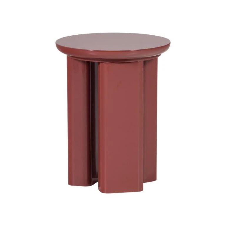 Orivo Bijzettafel rond Roodroze 40cm