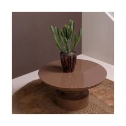 Orvi Vloerkleed rond Bruin 160cm