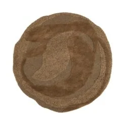 Orvi Vloerkleed rond Bruin 160cm