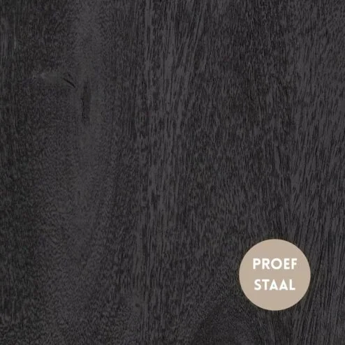 Proefstaal Mango Zwart Gezandstraald