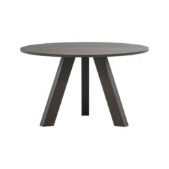 Rhonda Eettafel Rond Eiken Middenbruin 129cm