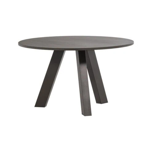 Rhonda Eettafel Rond Eiken Middenbruin 129cm