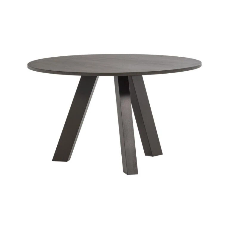 Rhonda Eettafel Rond Eiken Middenbruin 129cm