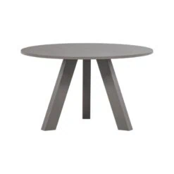 Rhonda Eettafel Rond Eiken Warmgrijs 129cm