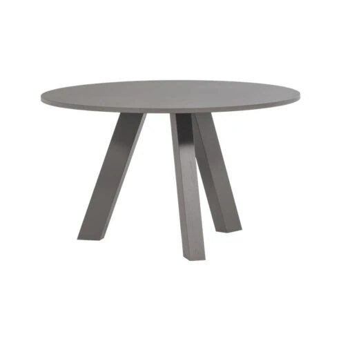 Rhonda Eettafel Rond Eiken Warmgrijs 129cm