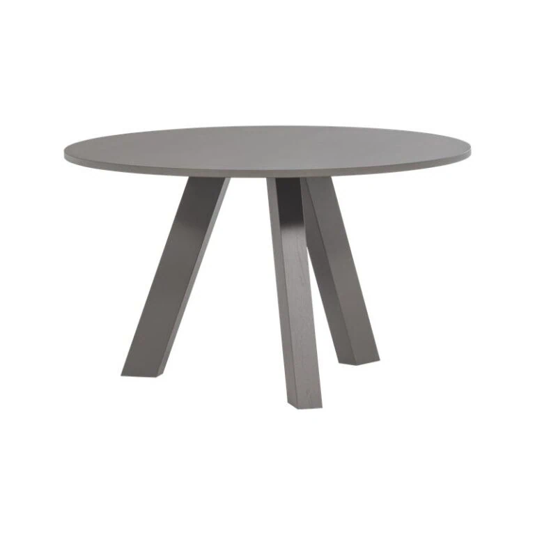 Rhonda Eettafel Rond Eiken Warmgrijs 129cm
