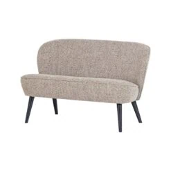 Sara Bankje Naturel melange 110cm
