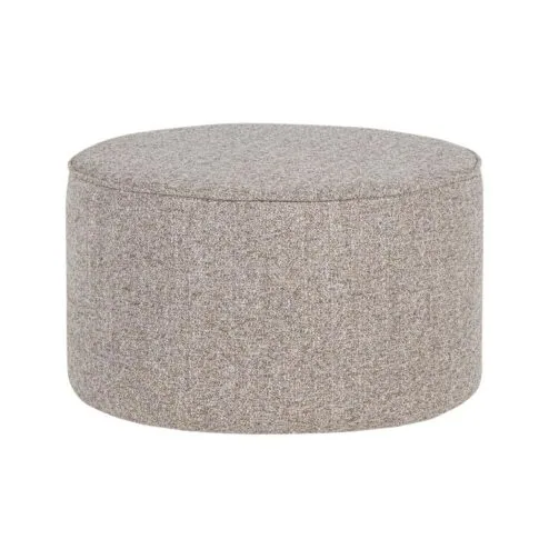 Sara Poef Laag rond Naturel 60cm