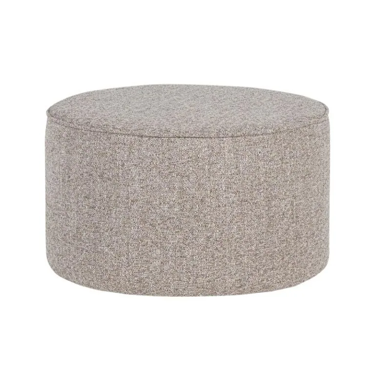 Sara Poef Laag rond Naturel 60cm