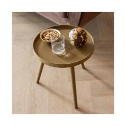 Sasha Bijzettafel rond Honinggeel 41cm