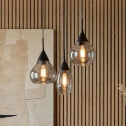 Spix Hanglamp 3-lichts smoke glas