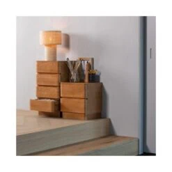 Syro 1-lichts Tafellamp Raffia 28cm